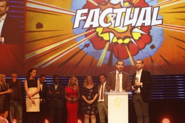 The Operation Ouch! team collect the BAFTA for Factual at the British Academy Children's Awards in 2014