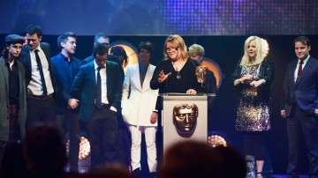 CBBC collect the BAFTA for Channel of the Year at the British Academy Children's Awards in 2015