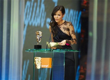 Actress Thandie Newton presents the Award for Film Not in the English Language (pic: BAFTA / Camera Press).
