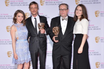 The BAFTA for Scripted Comedy in 2015 was presented by Maisie Williams and Sophie McShera to Detectorists.