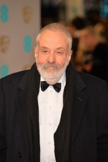 Mike Leigh arrives on the red carpet ahead of his BAFTA Fellowship award