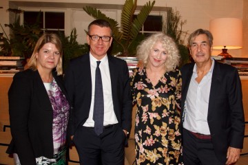Academy Circle with Peter Morgan at Chiltern Firehouse on 24 September 2014.