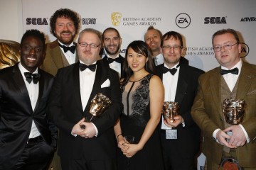 The BAFTA for Family was presented by Andy Akinwolere to the creators of Minecraft: Console Editions.