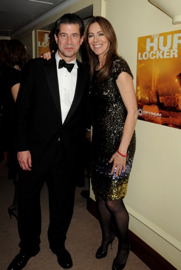 Kathryn Bigelow and guest at the Official Soho House and Grey Goose party for the Orange British Academy Film Awards.