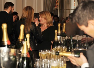 Actress Claire Rushbrook at the champagne Taittinger bar