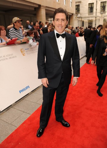 The Rob Brydon Show host is nominated for Entertainment Performance, and will also present the Drama Series award with The Trip co-star Steve Coogan. (Pic: BAFTA/Richard Kendal)