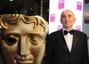 Another Industry legend Peter Molyneux arrives to present the BAFTA Ones to Watch Award. The creator of Popolous is an apt choice to hand over the award celebrating new games industry talent and innovation (BAFTA / James Kennedy).