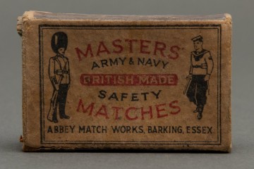 Made by the Abbey Match Works in Barking one of Barking’s largest factories employing 530 workers in 1921.   
