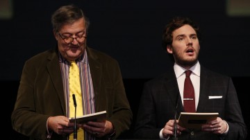 Stephen Fry and Sam Claflin reveal the nominations for the EE British Academy Film Awards in 2015.