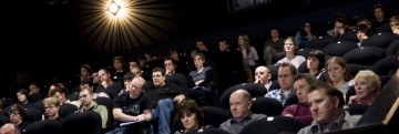 The audience at Ffresh Student Moving Image Festival of Wales. Pic: Jon Pountney.