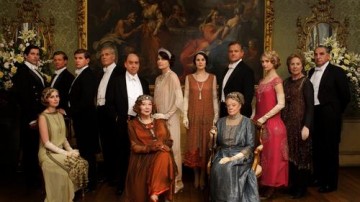 A portrait of Downton Abbey's extended Crawley family and some of their staff.