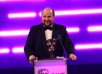 Markus Persson receives the BAFTA Special Award in recognition of his phenomenal achievement with block-building game Minecraft.