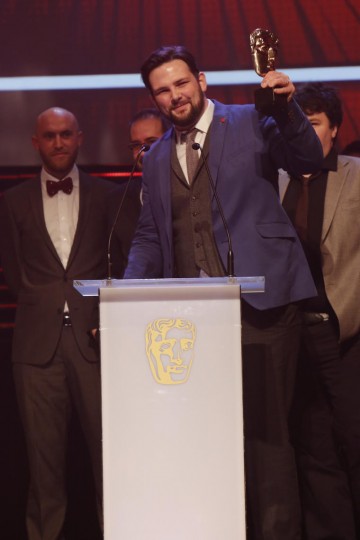 Poetry Between the Lines collects the BAFTA for Learning - Secondary at the British Academy Children's Awards in 2014