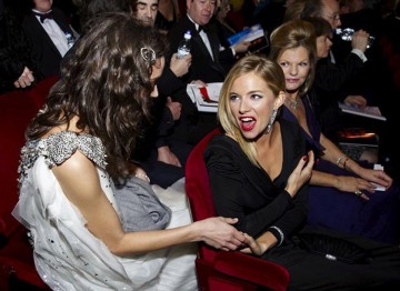 Sienna Miller and Marion Cotillard at the 2008 Film Awards