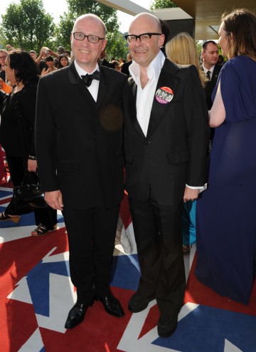 The Ade in Britain presenter with Entertainment Performance nominee Harry Hill.