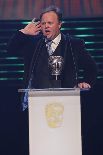 Justin Fletcher presents the BAFTA for Independent Production Company of the Year at the British Academy Children's Awards in 2014