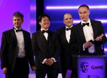 Cut the Rope wins Handheld. Nine days after its release, the game had been purchased one million times. (Pic: BAFTA/Brian Ritchie)