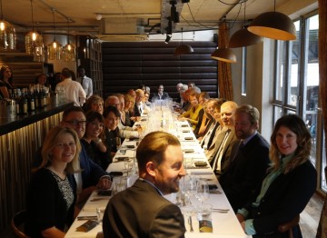 Guests seated for lunch at Rabot 1745