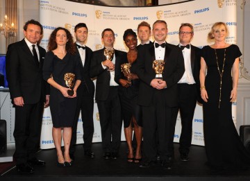 The One Born Every Minute production team receive the Factual Series BAFTA (BAFTA/Richard Kendal).