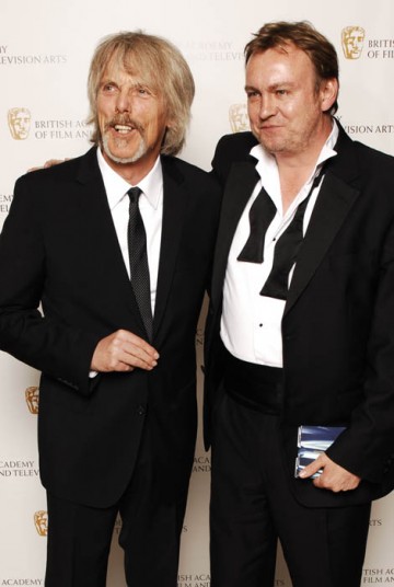 Thin Lizzy member Scott Gorham and Ashes To Ashes star Philip Gleinister rock the Television Awards (BAFTA / Richard Kendal).