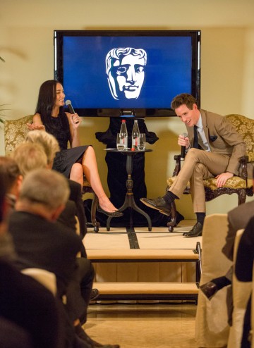 Eddie Redmayne is interviewed by Lisa S for his Academy Circle event at the Peninsula Hong Kong