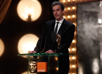 In the Loop actor Peter Capaldi introduces the award for Animated Film (BAFTA/Brian Ritchie).