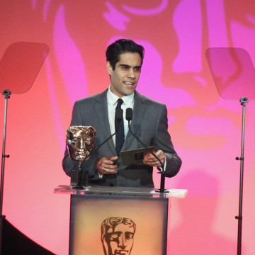 Sacha Dhawan presents the award for Photography: Factual at the British Academy Television Craft Awards in 2015