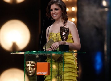 Up in the Air actress Anna Kendrick presents the Supporting Actor award (BAFTA/Brian Ritchie).