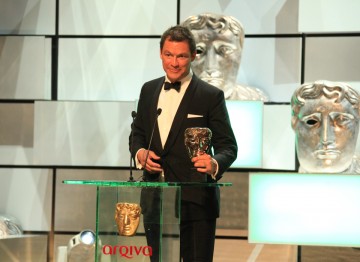 Dominic West collects his BAFTA for a memorable performance in Appropriate Adult.