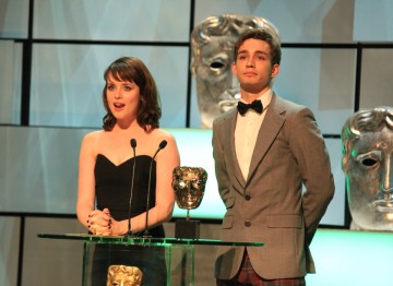 Claire Foy and Robert Sheehan present the award for best Single Drama.