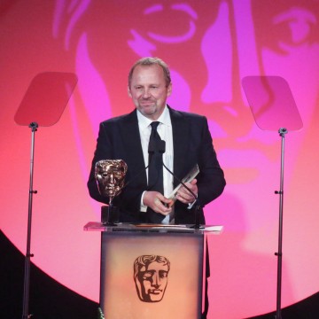 Peter Firth presents the award for Director: Fiction sponsored by Mad Dog Casting at the British Academy Television Craft Awards in 2015