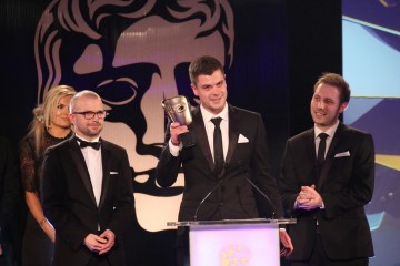 The Alien: Isolation team accept the award for Audio Achievement at the British Academy Games Awards Ceremony in 2015