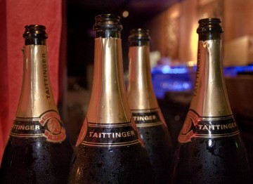 Guests toasted the success of the evening with a glass of Champagne Taittinger