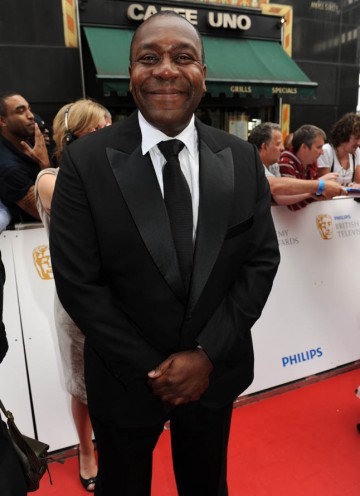 Comedian Lenny Henry arrives to present the Academy Fellowship to industry legend, Melvyn Bragg (BAFTA/Richard Kendal).