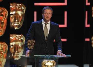 Actor Rupert Penry-Jones, who plays Adam Carter in MI5 drama Spooks, presented the award in the Features category (BAFTA / Marc Hoberman).