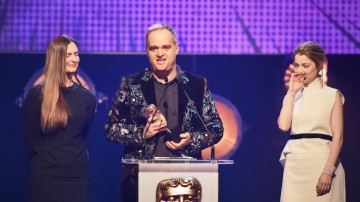 Virry collects the BAFTA for Interactive: Original at the British Academy Children's Awards in 2015