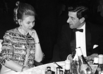 Peter Morley (Chairman of the Guild of Television Producers and Directors) and guest at the Awards Ceremony in 1969