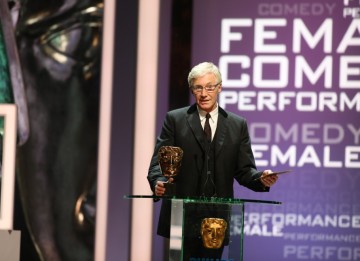 Comedian and TV presenter Paul O'Grady was on hand to present the BAFTA for Female Performance in a Comedy Role. (BAFTA/Steve Butler)