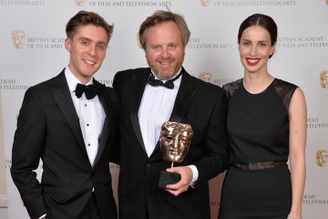 The BAFTA for Editing: Fiction was awarded to Yan Miles for Sherlock, and presented by Poldark's Heida Reed and Jack Farthing