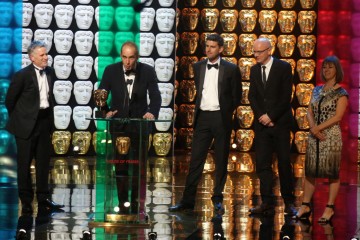 Grand Designs Production Team accept the award for Features 
