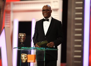 Hollywood actor Samuel L Jackson reveals the Best Film winner (Pic: BAFTA/Stephen Butler)