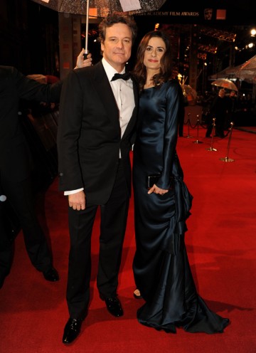 Star of The King’s Speech, Colin Firth won the Leading Actor BAFTA last year for his performance in The Single Man. Livia is wearing Nina Scardia. (Pic: BAFTA/Richard Kendal)