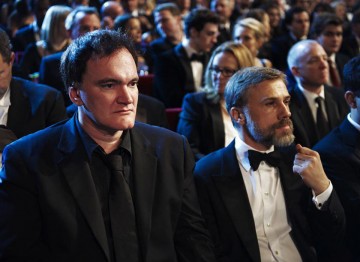 Quentin Tarantino and Christoph Waltz at the 2010 Film Awards