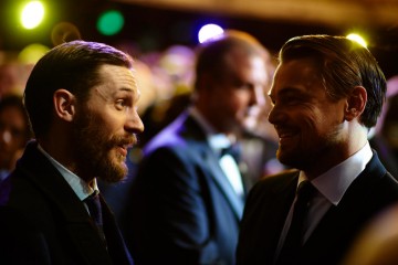 Tom Hardy and Leonardo DiCaprio
