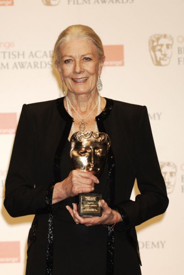 Actress Vanessa Redgrave acepts the pretigious Academy Fellowship for he oustanidng contribution to film (BAFTA/Richard Kendal).