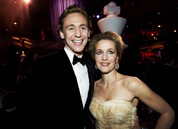 Tom Hiddleston and Gillian Anderson at the 2012 Film Awards