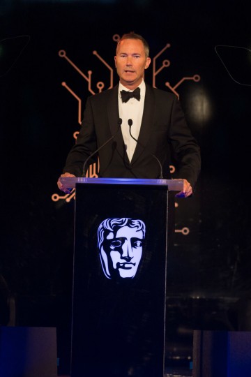 BAFTA's VP for Games David Gardiner makes his opening speech