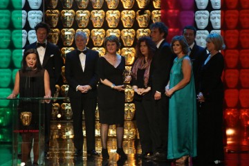 Happy Valley Production Team accept the award for Drama Series