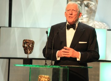The Apprentice's Nick Hewer presents the Factual Series award.