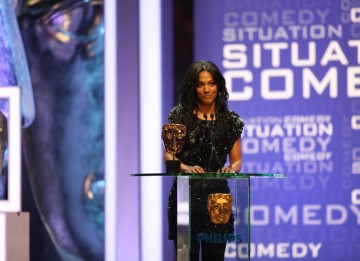 TV actress Freema Agyeman was on hand to present the Situation Comedy BAFTA. (BAFTA/Steve Butler)